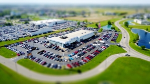 Aerial photo of building