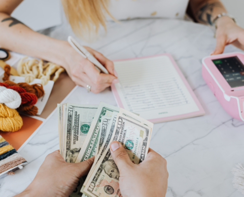 Counting of dollar bills